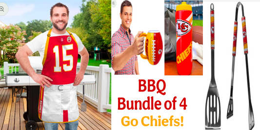 BBQ Bundle! 4 Fantastic Must haves-32 oz mug, apron, utensils and squeezy bottle🍔